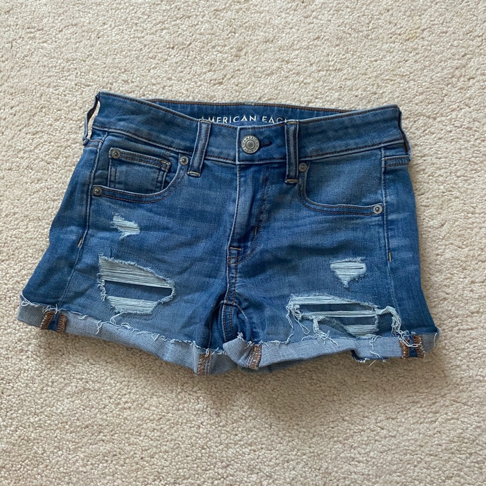 american eagle jean shorts